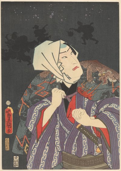 Tokijirô im Feuerwehrmantel von Utagawa Kunisada (I)