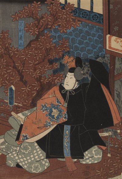 Ashikaga Yoshihisa in Higashiyama Sakura Soshi von Utagawa Kunisada