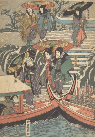 Druck, 19. Jahrhundert von Utagawa Kunisada
