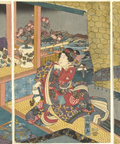 Blumen von Utagawa Kuniteru