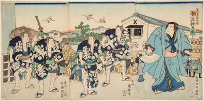 Der Sumo-Ringer Aioi von Utagawa Kuniteru