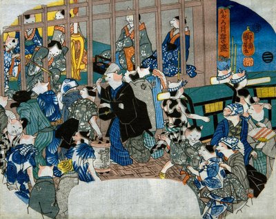 Blasser Mond von Utagawa Kuniyoshi