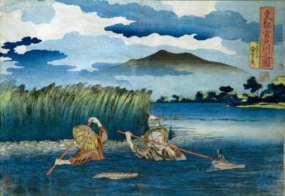 Bild des Miyato-Flusses von Utagawa Kuniyoshi