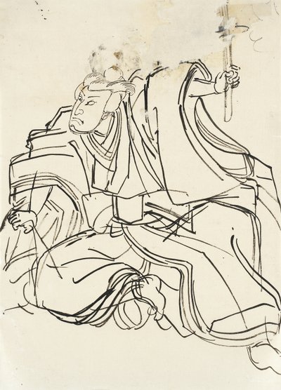 Skizze eines Militärhelden von Utagawa Kuniyoshi