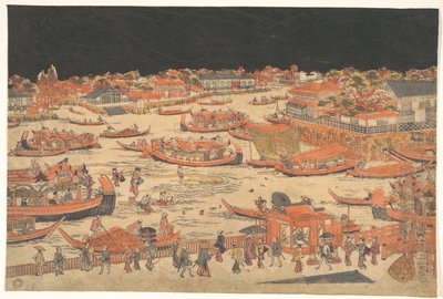 Eröffnung der Flusssaison von Utagawa Toyoharu