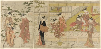 Eine Parodie auf Hachi no ki von Utagawa Toyokuni I