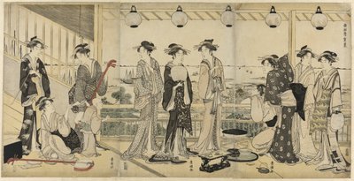 Die vier Jahreszeiten im Süden (Minami Shiki): Sommerszene von Utagawa Toyokuni I