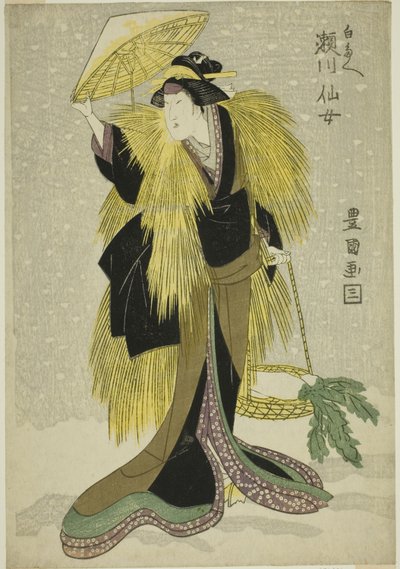 Der Schauspieler Segawa Senjo als Shirotae von Utagawa Toyokuni I