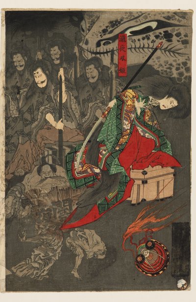 Nachtparade der hundert Dämonen im Sōma-Palast von Utagawa Yoshiku