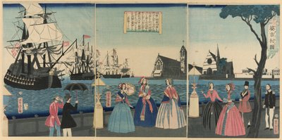 England (Igirisu koku) von Utagawa Yoshitora