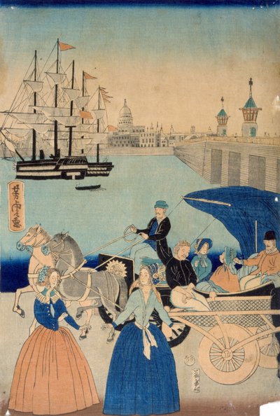Bild von London, England von Utagawa Yoshitora