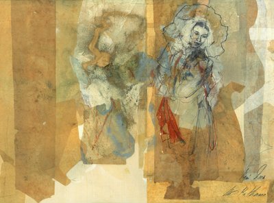 Abstrakte Ätherische Frau von Ute Rathmann