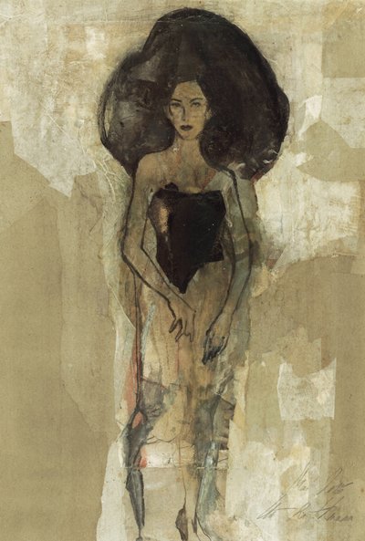 Elegante Frau Dunkles Haar von Ute Rathmann