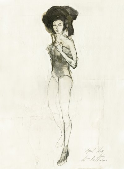 Modefigur Zeichnung von Ute Rathmann