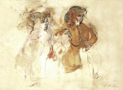 Zwei Ausdrucksstarke Figuren von Ute Rathmann