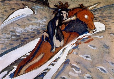 Entführung der Europa 1910 von Valentin Serov von Valentin Aleksandrovich Serov