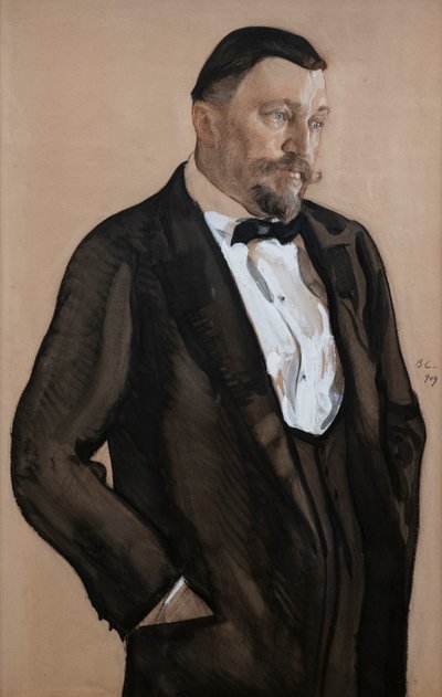 Porträt von Alexei Vikulovich Morozov von Valentin Aleksandrovich Serov