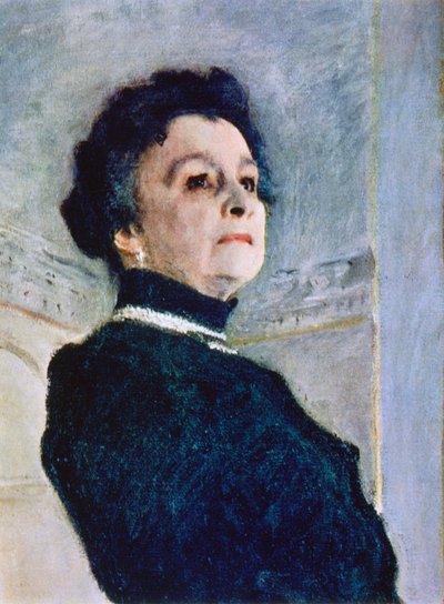 Porträt von Maria Nikolajewna Jermolowa (Detail), 1905 von Valentin Serov