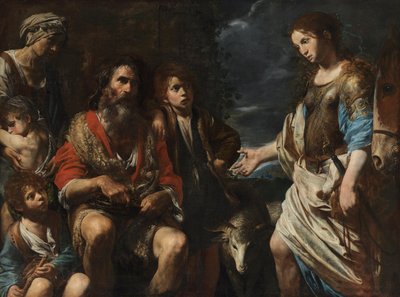 Erminia bei den Hirten von Valentin de Boulogne