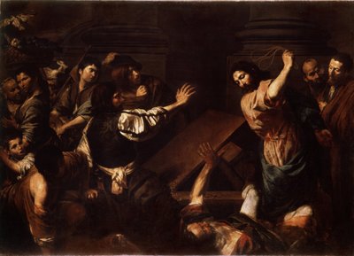 Christus vertreibt die Geldwechsler aus dem Tempel von Valentin de Boulogne von Valentin de Boulogne