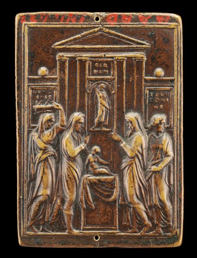 Darstellung Christi im Tempel (Rückseite), ca. 1530er von Valerio Belli