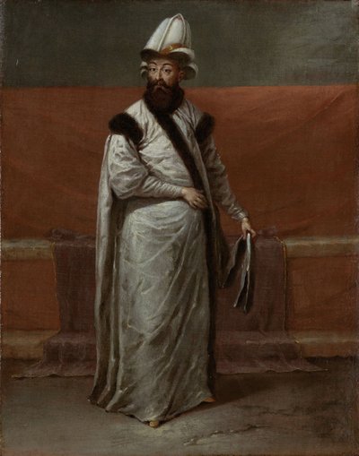 Nevsehirli Damat Ibrahim Pasha, Großwesir des Osmanischen Reiches, ca. 1728 von Vanmour