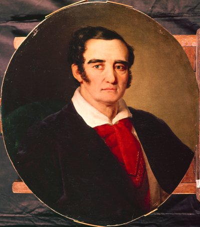 Porträt des Malers Giuseppe Angiolo Artari 1792-1863, 1830er Jahre von Vasili Andreevich Tropinin