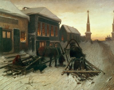 Die letzte Taverne an den Stadttoren von Vasili Grigorevich Perov