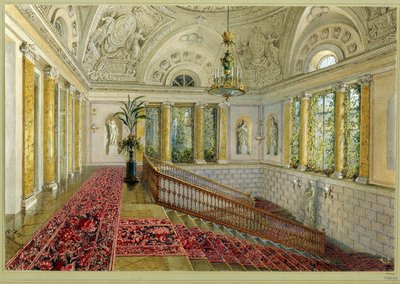 Treppe in einem Palast von Vasili Semenovich Sadovnikov