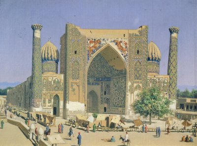 Medrasah Shir-Dhor am Registanplatz in Samarkand von Vasili Vasilievich Vereshchagin