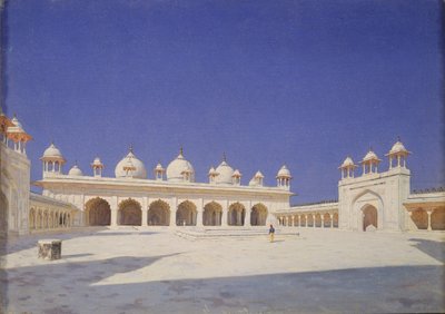 Die Perlenmoschee Moti Masjid im Roten Fort von Agra, 1874-1876 von Vasili Vasilievich Vereshchagin