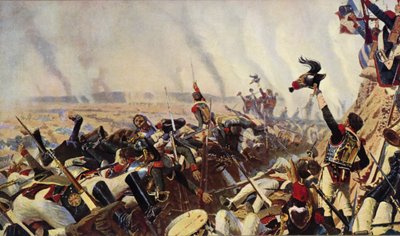 Das Ende der Schlacht von Borodino von Vasili Vasilievich Vereshchagin