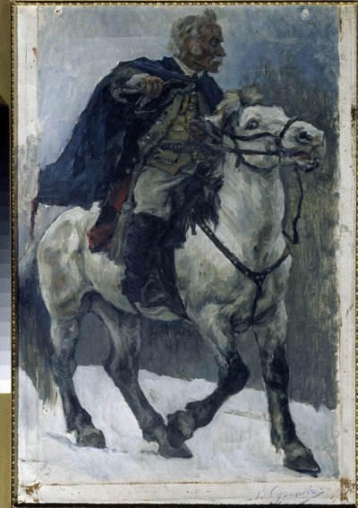 Alexander Suworow zu Pferd von Vasilij Ivanovic Surikov