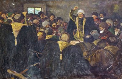 Sergo Ordzhonikidze im Nordkaukasus von Vasily Anfimovich Krotkov