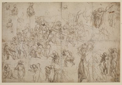 Studien für Christus, der das Kreuz trägt von Veronese
