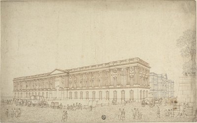 Die Kolonnade des Louvre von Victor Jean Nicolle