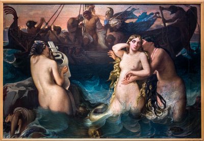 Odysseus und die Sirenen, vor 1848 von Victor Mottez