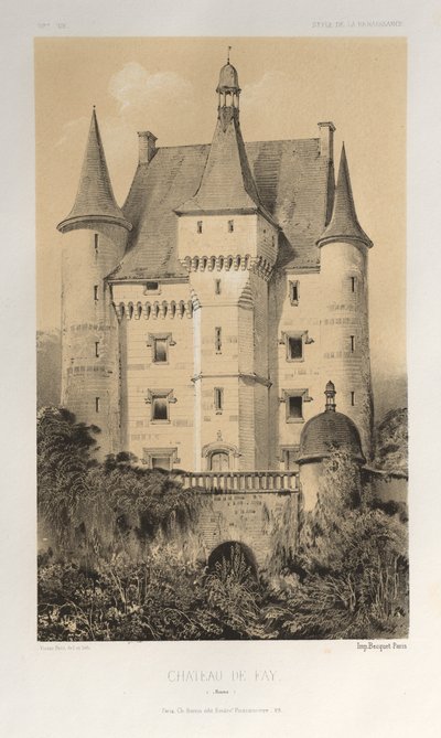 Château De Fay (Maine) von Victor Petit