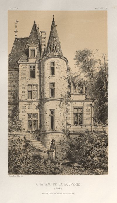 Pl. 29, Schloss De La Bouverie Sarthe, 1860 von Victor Petit