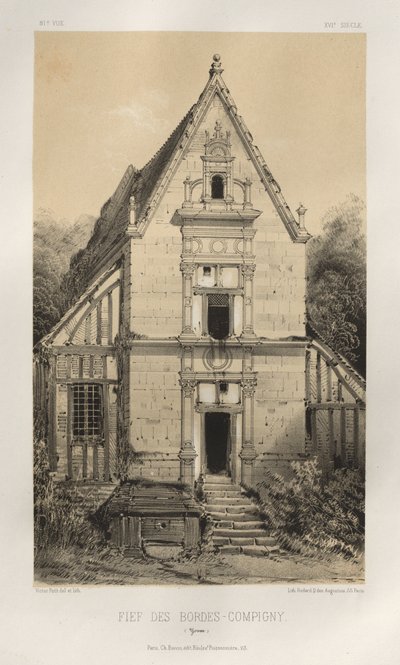 ...Pl. 81, FIEf Des Bordes-Compigny Yonne, 1860 von Victor Petit