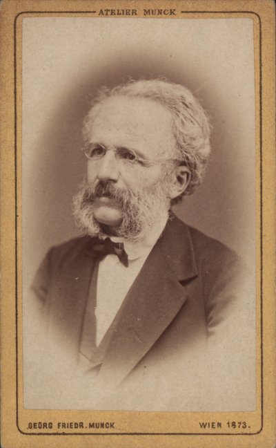 Porträt des Komponisten August Wilhelm Ambros, 1773 von Vienna . Photo studio Georg Friedrich