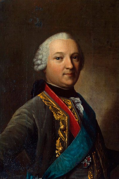 Porträt von Caspar von Saldern, Mitte des 18. Jahrhunderts von Vigilius Erichsen