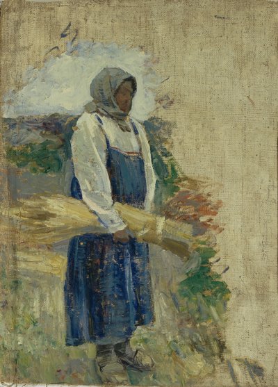 Ein Schnitter, 1896 von Viktor Elpidiforovich Borisov Musatov