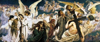 Vor dem Paradies, linker Teil von Viktor Mikhaylovich Vasnetsov