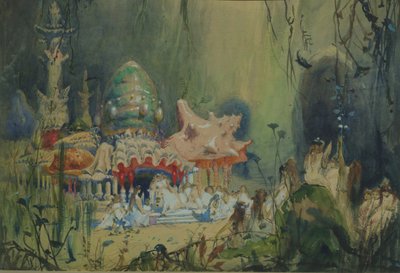 Unterwasserkönigreich. Bühnenbild für die Oper Rusalka von A. Dargomyzhsky, 1884 von Viktor Mikhaylovich Vasnetsov