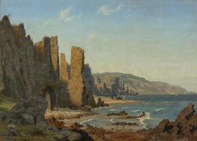 Strandformation auf Bornholm. Szene aus Rø von Vilhelm Kyhn