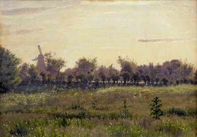 Wiese bei der Künstlerwohnung an der Farimagsvej von Vilhelm Kyhn