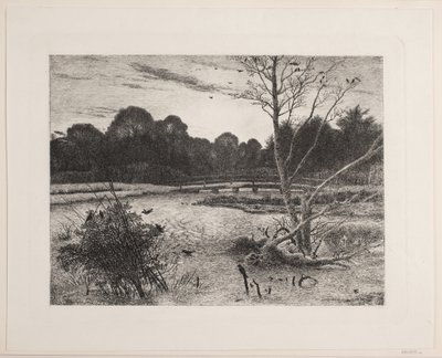 Sonnenuntergang im Wald von Vilhelm Kyhn