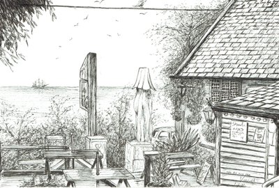 Gasthaus auf der Isle of Wight, 2009 von Vincent Alexander Booth