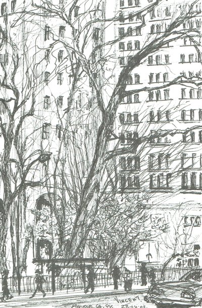 Madison Square Park New York, 2003 von Vincent Alexander Booth